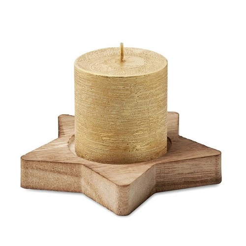 Porta velas de álamo en forma de estrella con aroma a vainilla ref CX1481