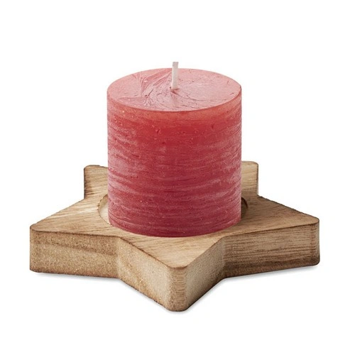 Porta velas de álamo en forma de estrella con aroma a vainilla ref CX1481