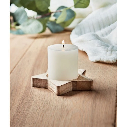 Porta velas de álamo en forma de estrella con aroma a vainilla ref CX1481