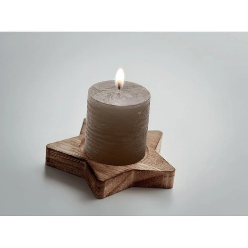 Porta velas de álamo en forma de estrella con aroma a vainilla ref CX1481