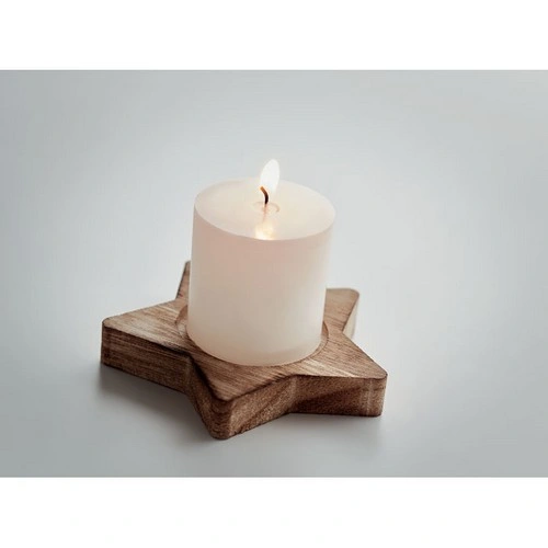 Porta velas de álamo en forma de estrella con aroma a vainilla ref CX1481