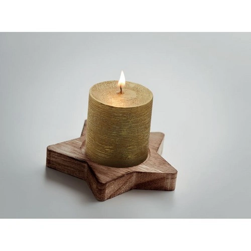 Porta velas de álamo en forma de estrella con aroma a vainilla ref CX1481