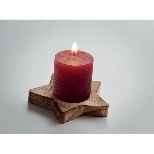 Porta velas de álamo en forma de estrella con aroma a vainilla ref CX1481