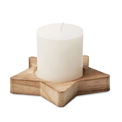Porta velas de álamo en forma de estrella con aroma a vainilla ref CX1481