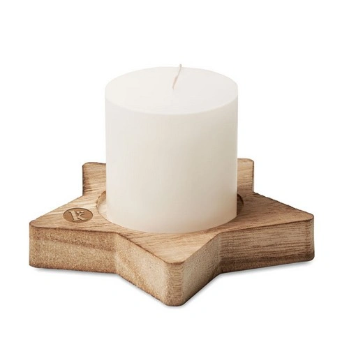 Porta velas de álamo en forma de estrella con aroma a vainilla ref CX1481
