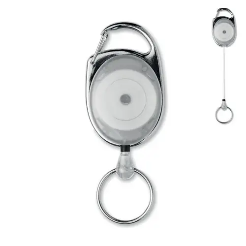 Portacredenciales retráctil Arronsa personalizable ref mo3200 - Blanco