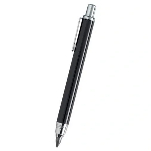 Portaminas metálico negro con sacapuntas trasero ref PE18 - Negro