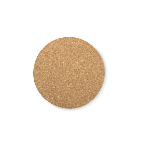 Posavasos de corcho redondo con impresión única ref MO9298