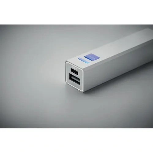 Powerbank 2600 mAh en aluminio reciclado con USB Tipo-C ref MO2374
