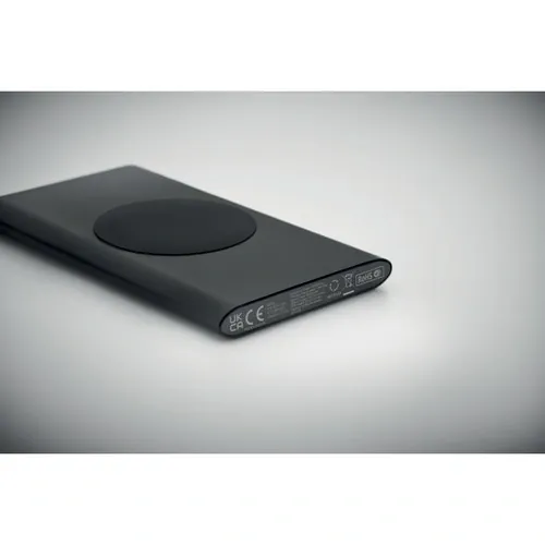 Power bank inalámbrico 15 W en aluminio reciclado ref MO2375 - Item Detail Picture Negro