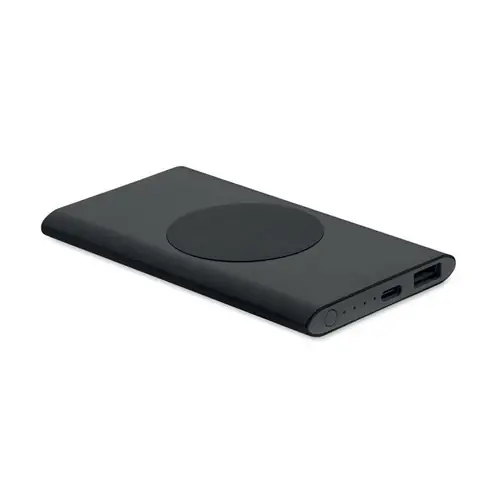 Power bank inalámbrico 15 W en aluminio reciclado ref MO2375 - Negro