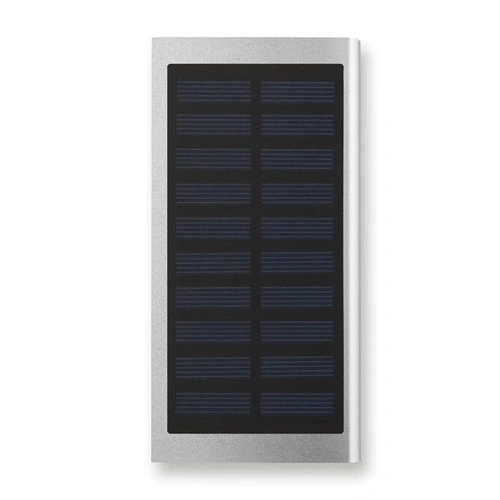 Powerbank solar de aluminio 8000 mAh carga de emergencia ref MO9051