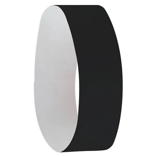 Pulsera de eventos resistente al agua en colores vivos ref EV12 - Negro