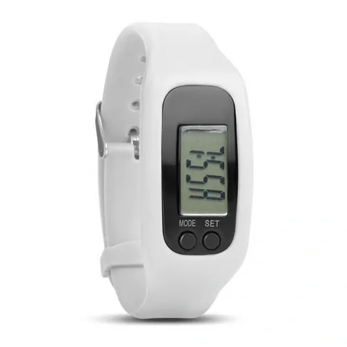 Pulsera deportiva con contador de pasos ref MO9136 - Blanco