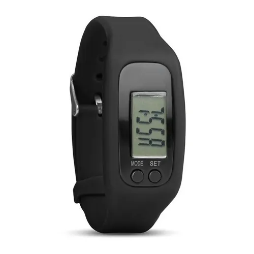 Pulsera deportiva con contador de pasos ref MO9136 - Front Negro