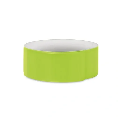 Pulsera plegable verde neón reflectante para promociones ref MO8282 - Back Amarillo