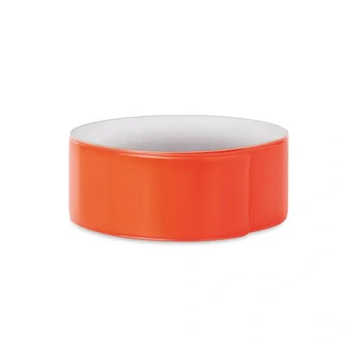 Pulsera plegable verde neón reflectante para promociones ref MO8282 - Back Naranja