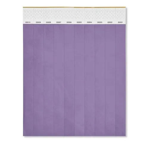 Pulsera DuPontTM Tyvek® numerada para eventos ref MO8942 - Back Violeta