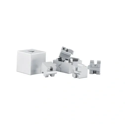 Puzzle 3D magnético decorativo y pisapapeles ref AR1810 - Back Plata Mate