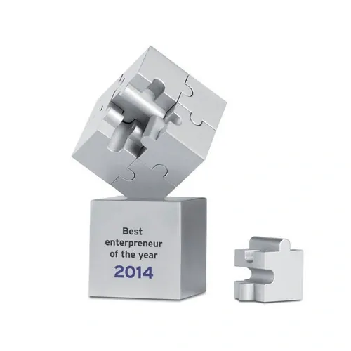 Puzzle 3D magnético decorativo y pisapapeles ref AR1810 - Printed Plata Mate