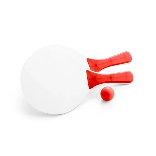 Raquetas de playa MDF con pelota incluida ref 98035 - Rojo