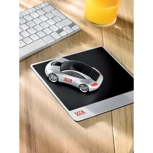 Ratón inalámbrico en forma de coche con receptor en maletero ref MO7641 - Printed Plata Mate