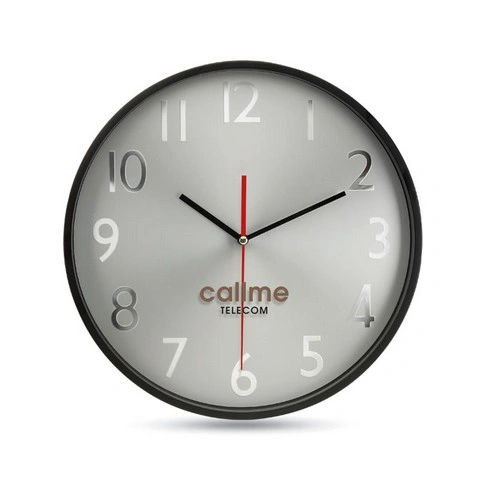 Reloj de pared con esfera de aluminio y cristal ref MO7503