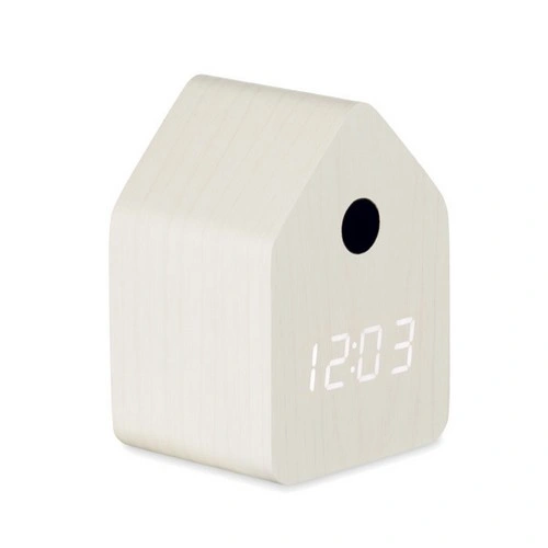 Reloj despertador MDF con alarma de cuco y temperatura ref MO2730