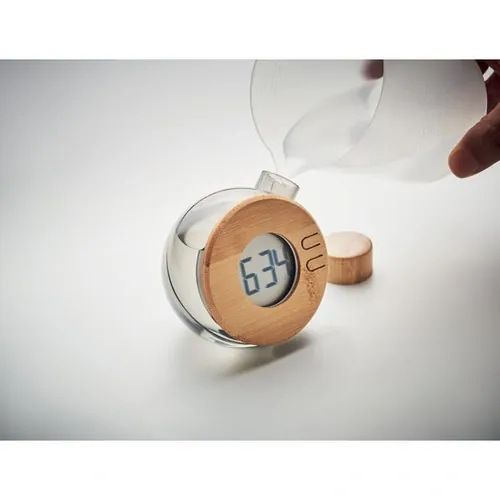 Reloj LCD de gran pantalla sin batería solo agua y sal ref MO6865