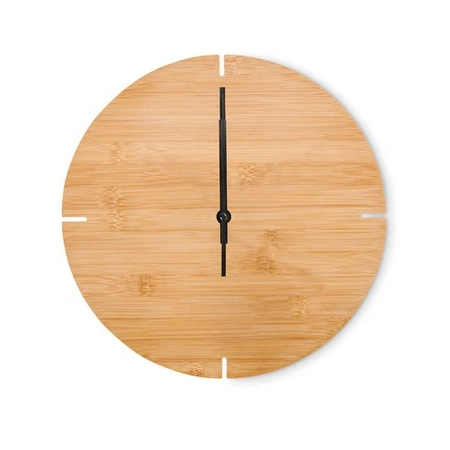 Reloj de pared de bambú ecológico ref MO6792