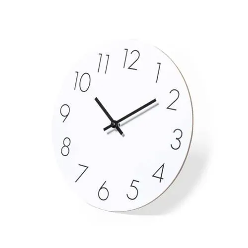 Reloj de pared en madera MDF con dial blanco ref 1692 - 01