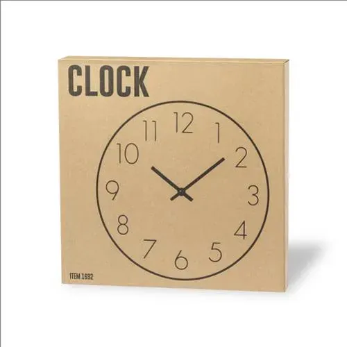 Reloj de pared en madera MDF con dial blanco ref 1692 - 02