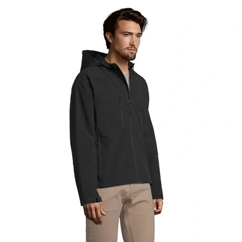 chaqueta SOLS replay impermeable con capucha ref S46602 - Side Negronegro Opaco