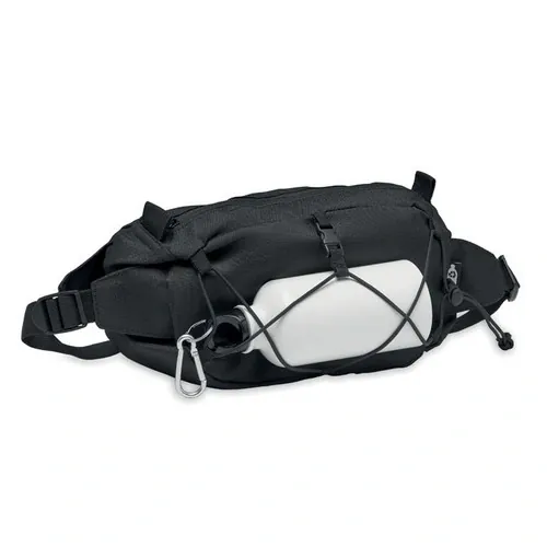 Riñonera RPET 600D con compartimento principal ref MO6719 - Side Negro