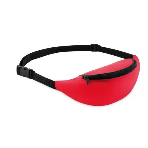 Riñonera poliéster 210D con correa ajustable ref MO9513 - Front Rojo
