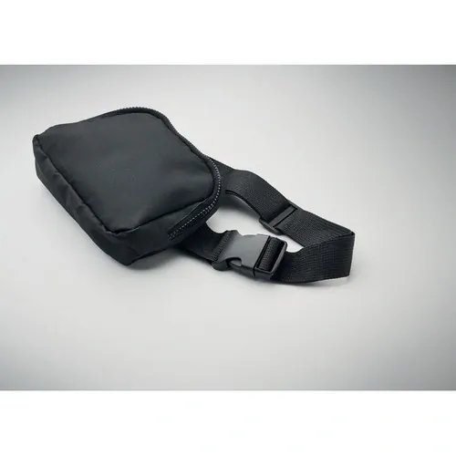 Riñonera ecológica de 300D RPET con forro reciclado ref MO2204 - 5 Negro