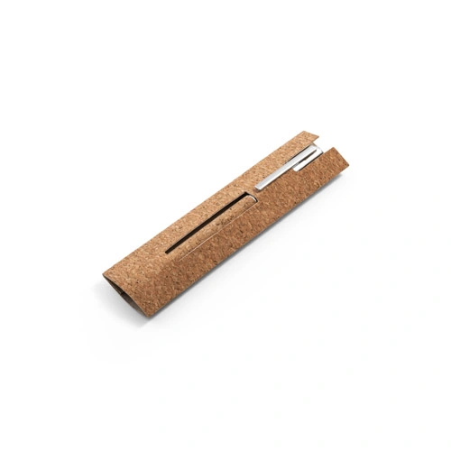 Roller de acero inoxidable con clip y escritura azul ref 91783