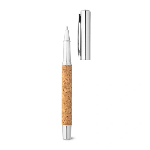 Roller de acero inoxidable con clip y escritura azul ref 91783