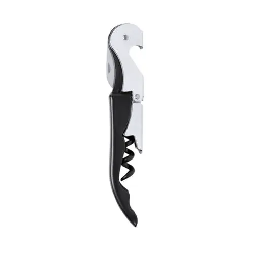 Sacacorchos premium de acero inox de dos tiempos ref 6094 - Negro