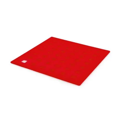 Salvamantel de silicona antideslizante y troquelado ref 4565 - Rojo