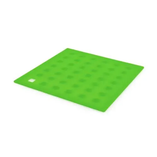 Salvamantel de silicona antideslizante y troquelado ref 4565 - Verde