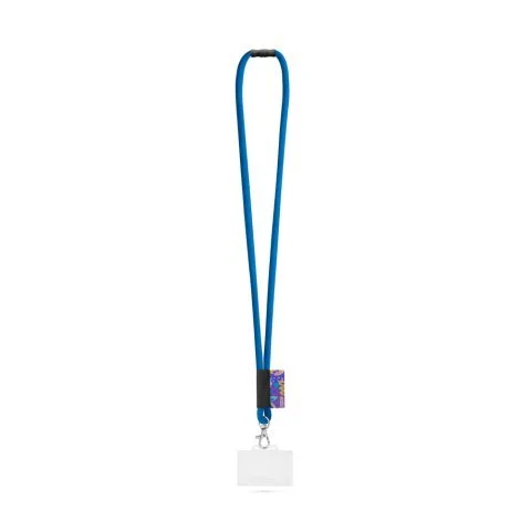 Cordón tubo Watford poliamida con tarjetero personalizable ref 94423 - 303 Azul