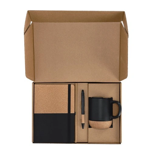 Set de bloc de notas bolígrafo y taza personalizable ref 22427