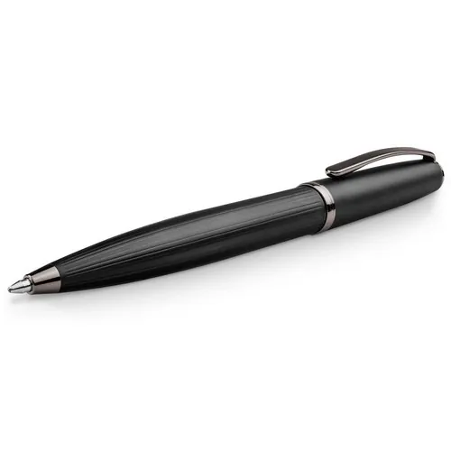 Set de bolígrafo y roller metálico con mecanismo giratorio ref 81194 - Negro 06