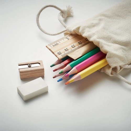 Juego de dibujo infantil con papelería y lápices de colores ref MO6980