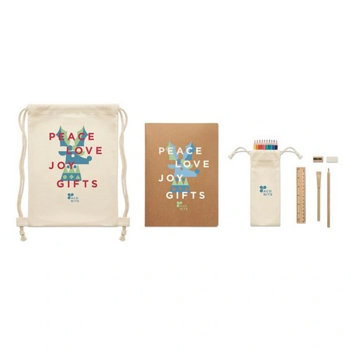 Juego de dibujo infantil con papelería y lápices de colores ref MO6980