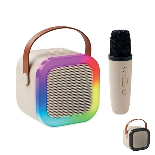 Set de karaoke con altavoz inalámbrico y luces LED ref MO2665