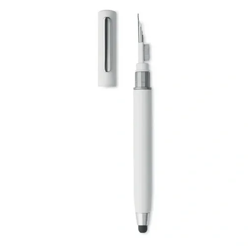 Bolígrafo giratorio con kit de limpieza TWS ref MO6936 - Back Blanco