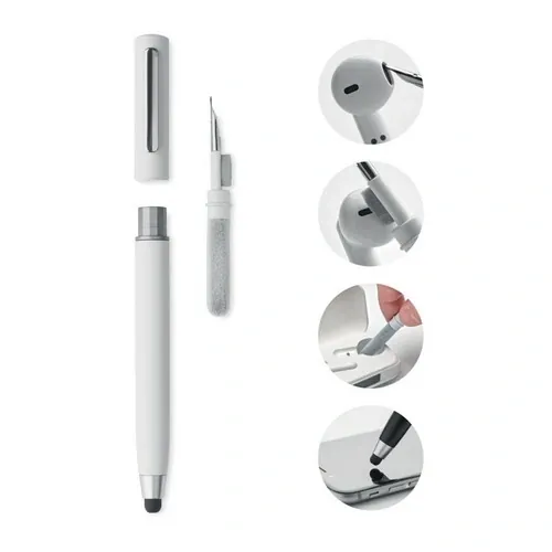 Bolígrafo giratorio con kit de limpieza TWS ref MO6936 - Blanco