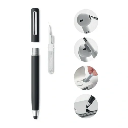 Bolígrafo giratorio con kit de limpieza TWS ref MO6936 - Front Negro